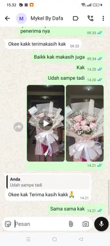 Testimonial Buket Bunga salem
