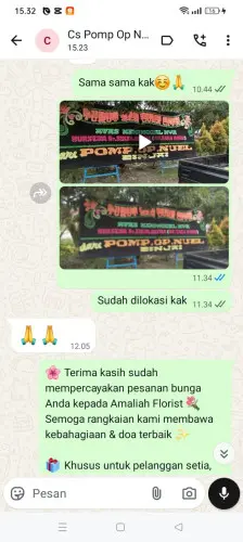Testimonial Papan Bunga salem