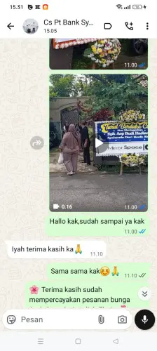Testimonial Papan Bunga salem